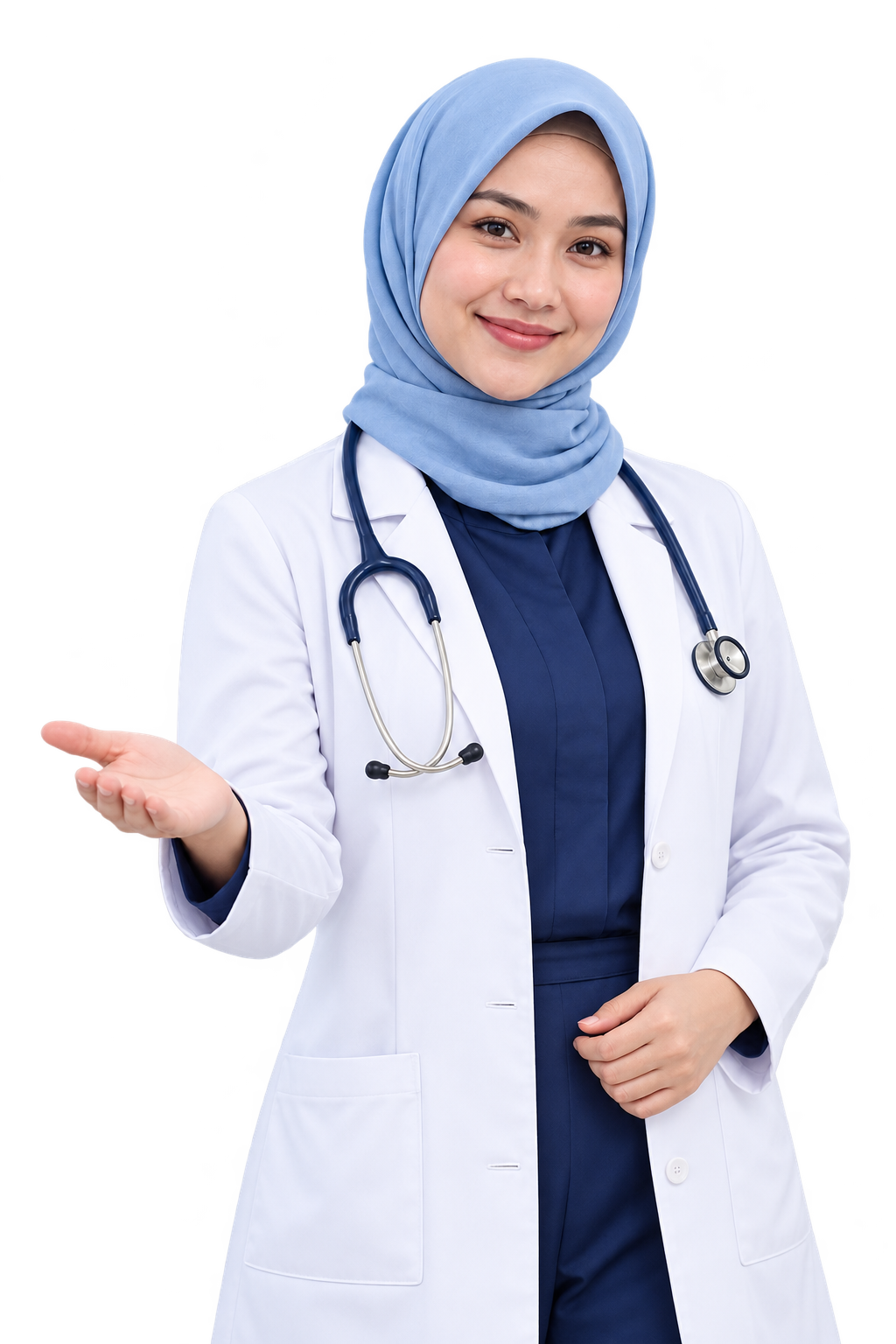 Ilustrasi AI dokter Indonesia menyambut pasien